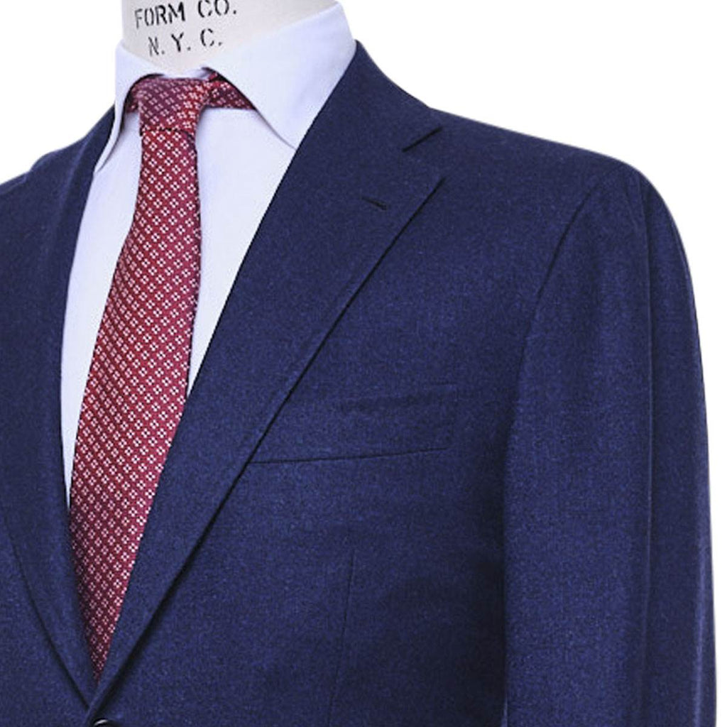 KITON Blue Wool Cashmere Ea Blazer