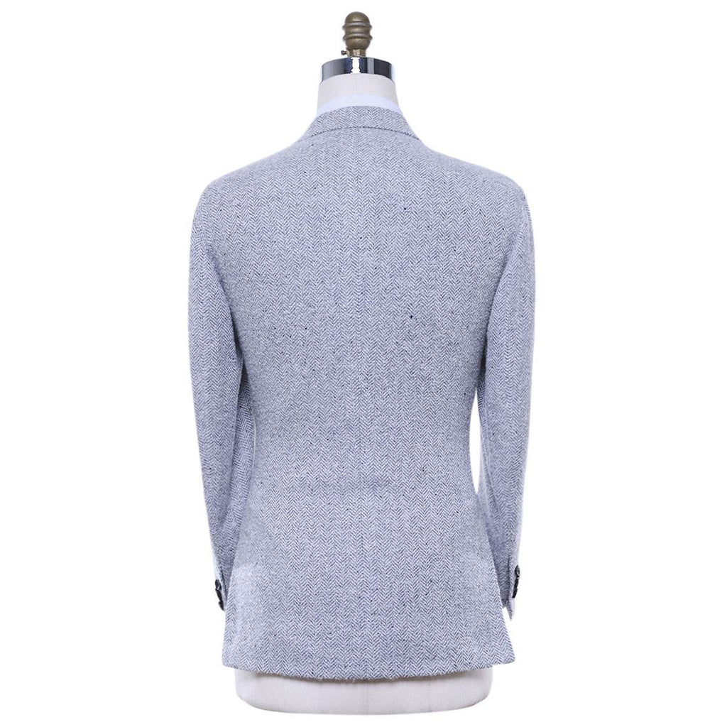 KITON Light Gray Cashmere Silk Blazer