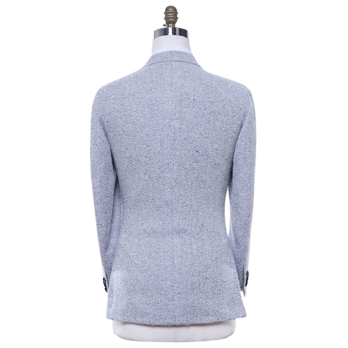 KITON Light Gray Cashmere Silk Blazer