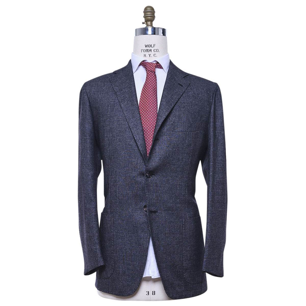 Kiton KITON Gray Cashmere Silk Linen Blazer Gray 000