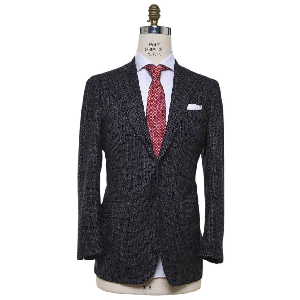 KITON Black Wool Cashmere Blazer