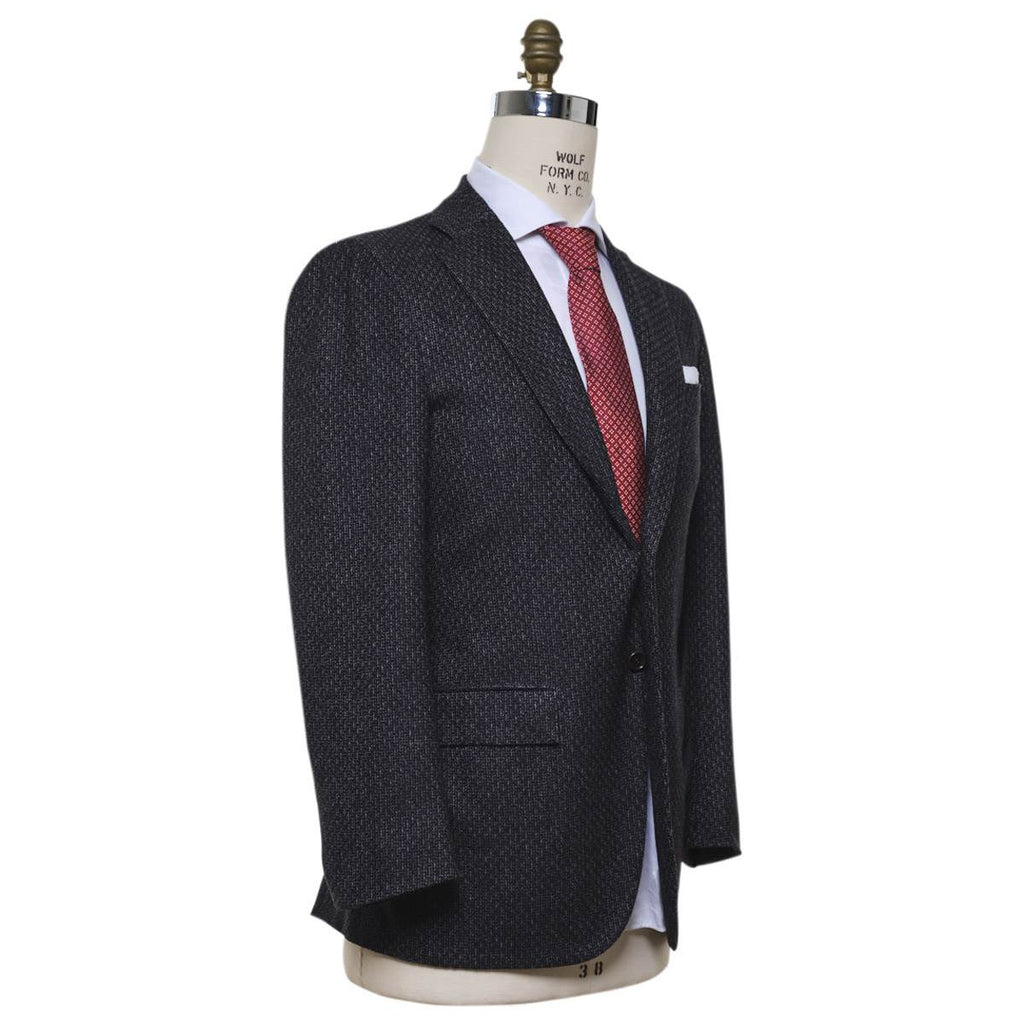 KITON Black Wool Cashmere Blazer