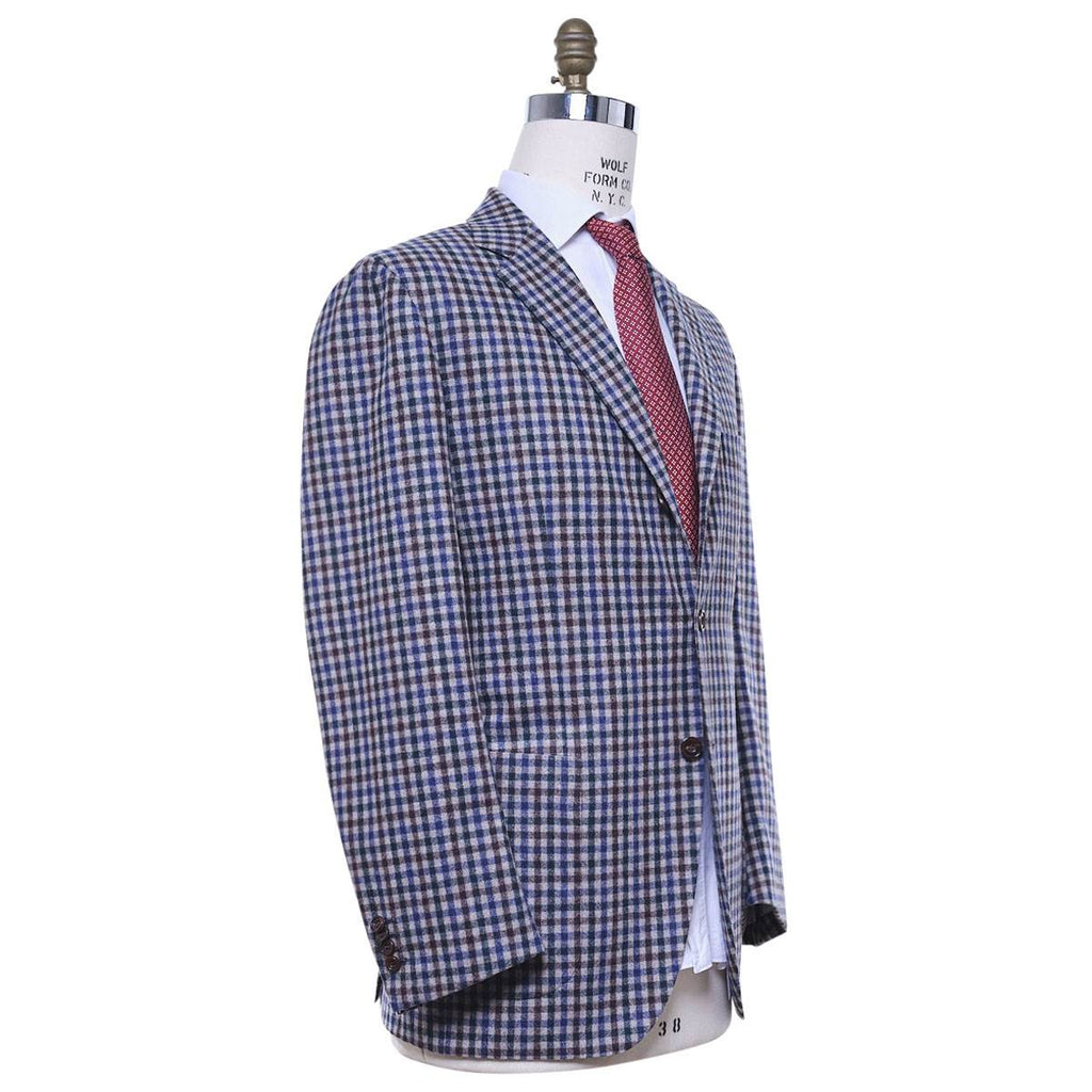 Kiton KITON Multicolor Wool Blazer Multicolor 001