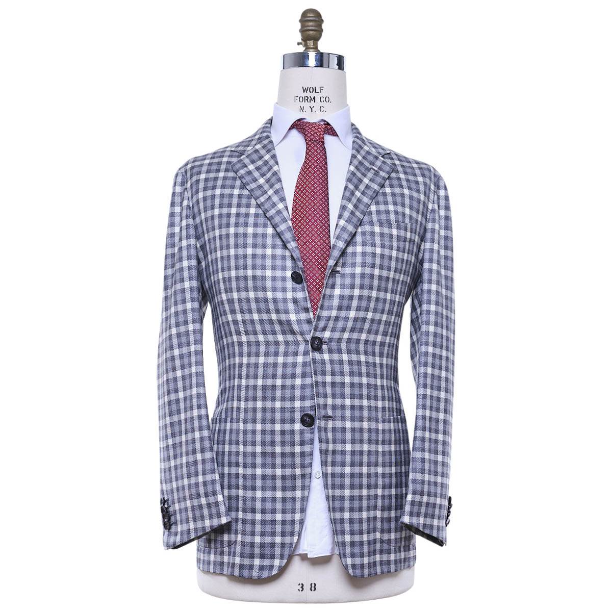 KITON Multicolor Cashmere Silk Linen Blazer