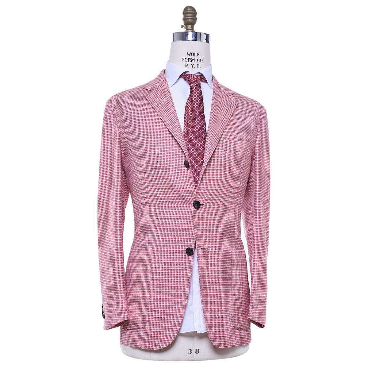 Kiton KITON Red White Cashmere Blazer Red/White 000