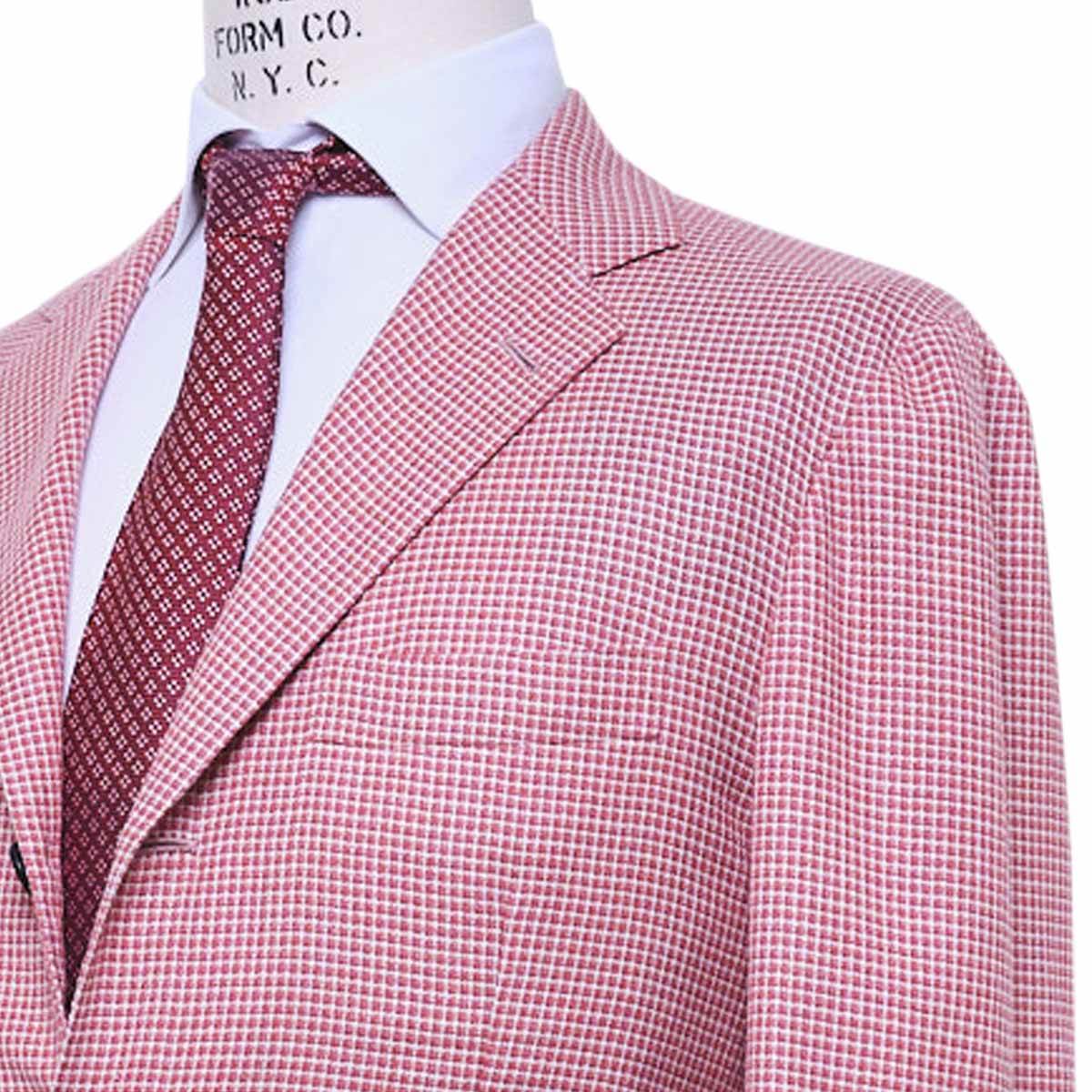 KITON Red White Cashmere Blazer