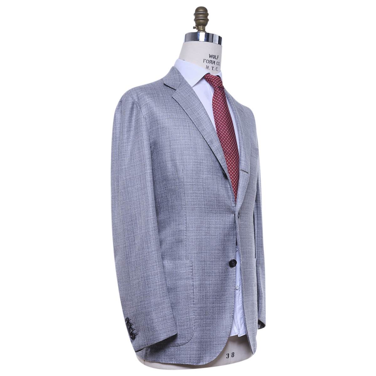 Kiton KITON Gray Cashmere Linen Silk Blazer Gray 001