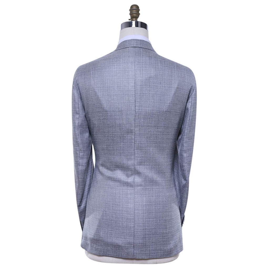 KITON Gray Cashmere Linen Silk Blazer