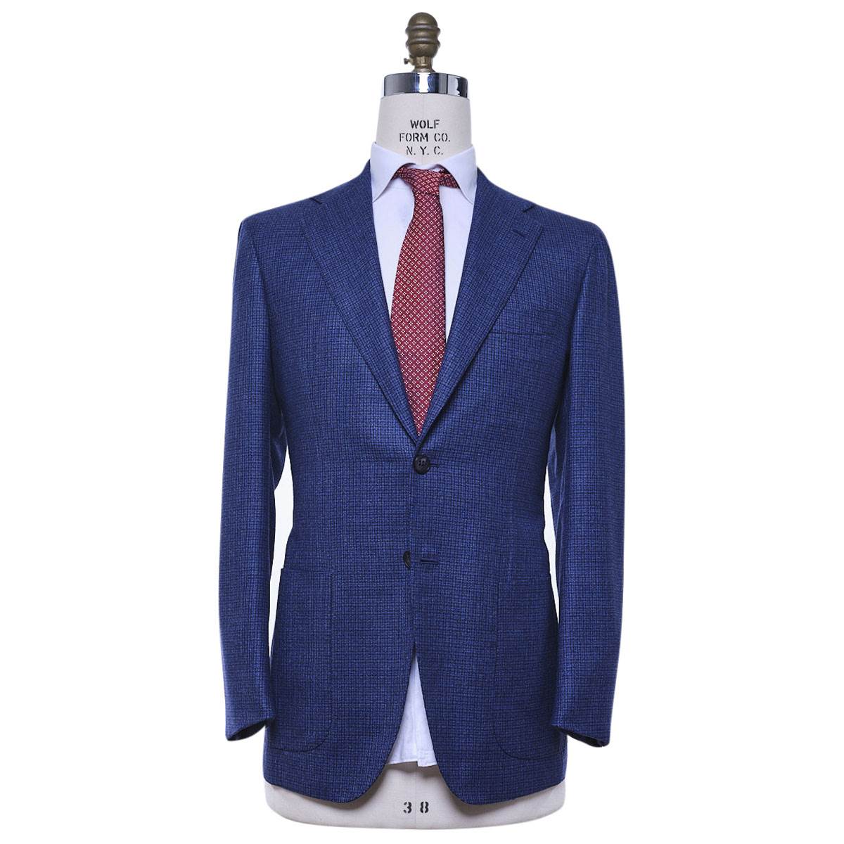 KITON Blue Cashmere Blazer