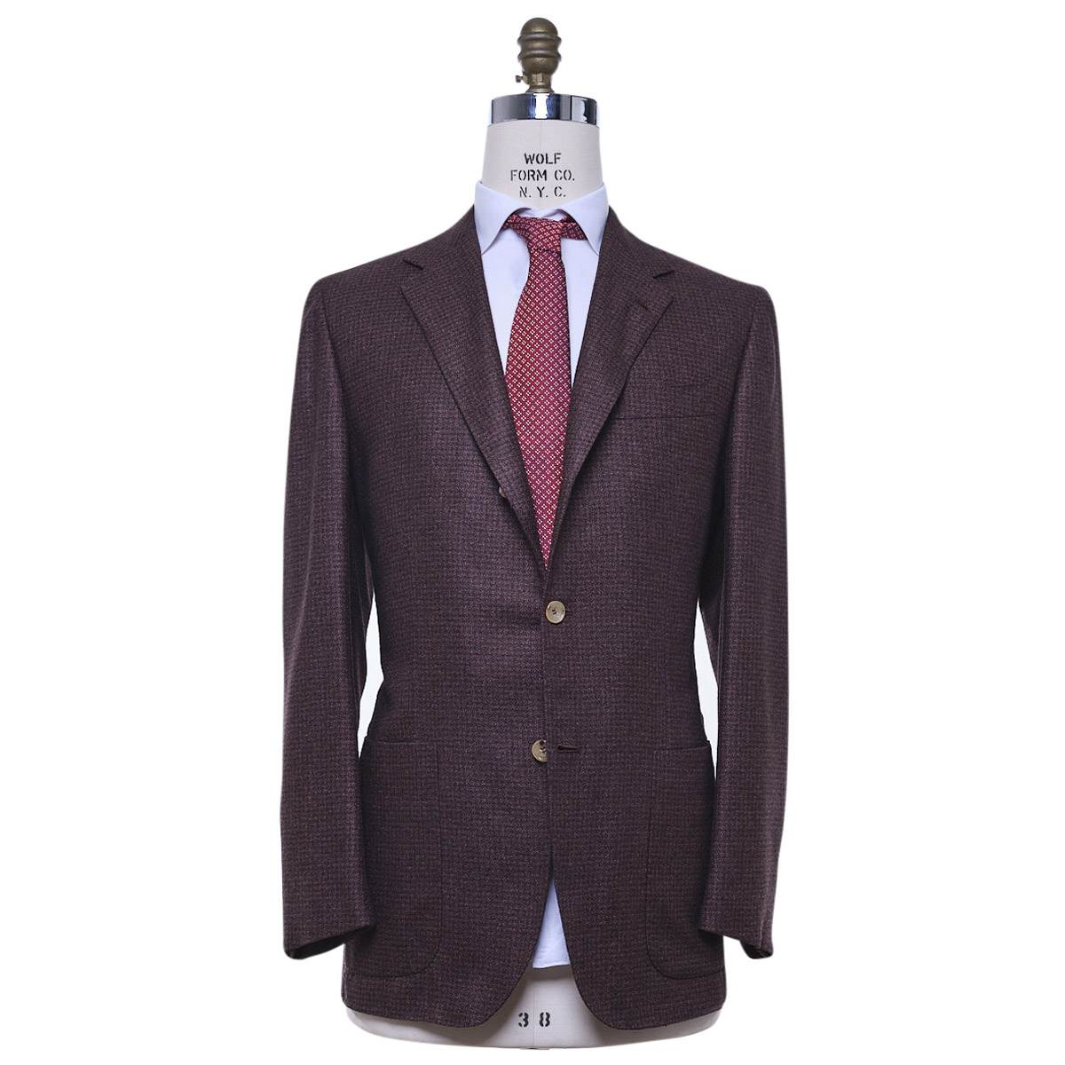 Kiton KITON Brown Silk Cashmere Blazer Brown 000