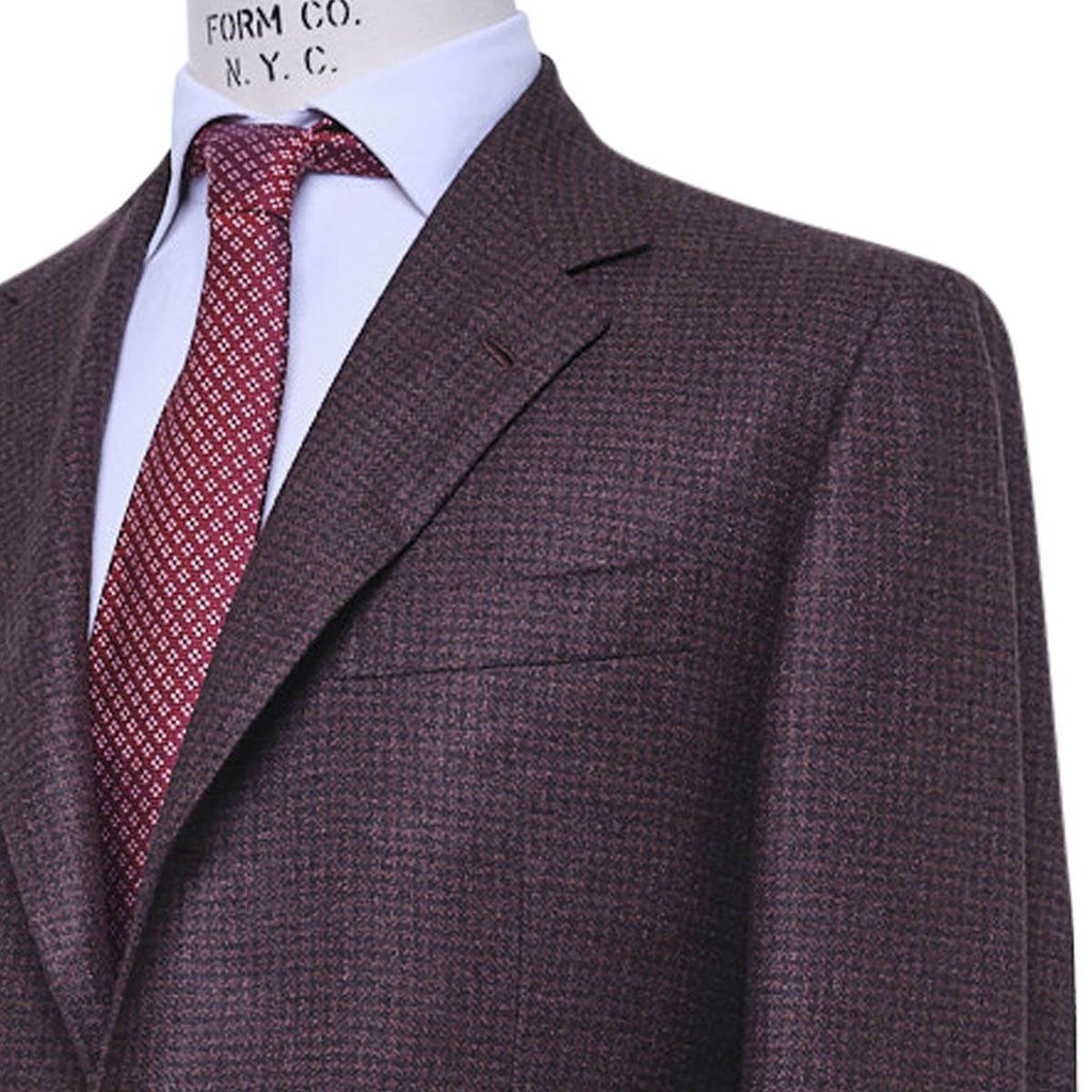 KITON Brown Silk Cashmere Blazer