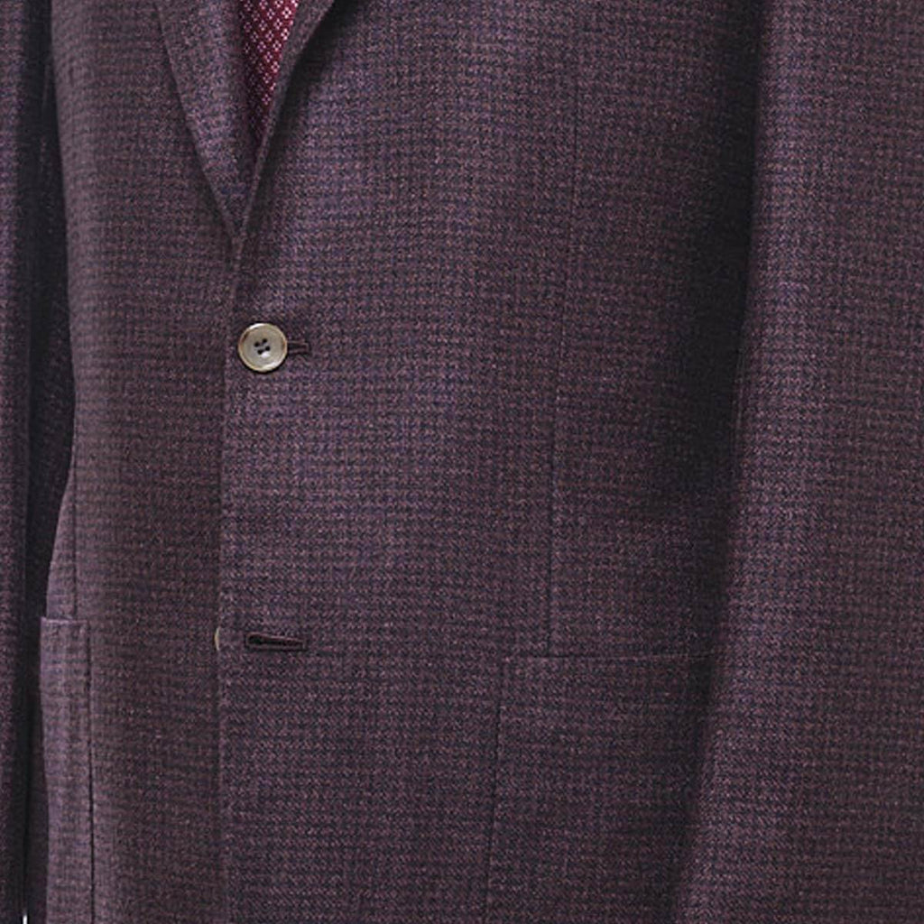 KITON Brown Silk Cashmere Blazer
