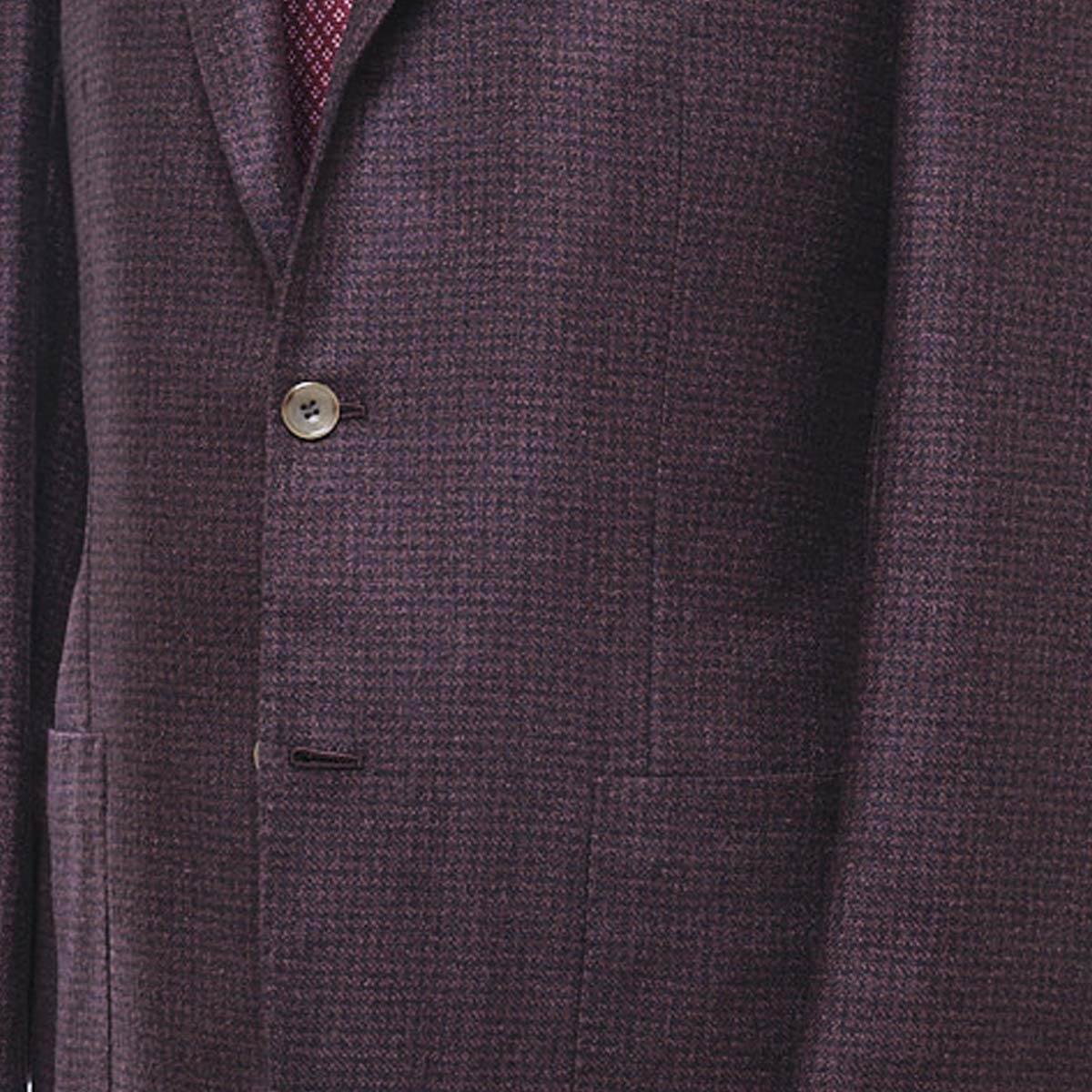 KITON Brown Silk Cashmere Blazer