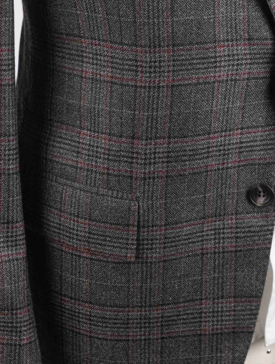 KITON Multicolor Cashmere Silk Blazer