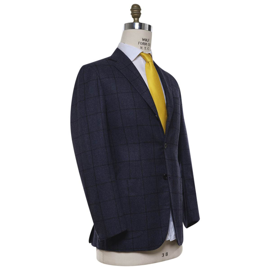 KITON Blue Cashmere Silk Blazer
