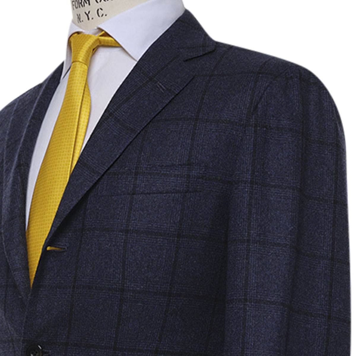 KITON Blue Cashmere Silk Blazer