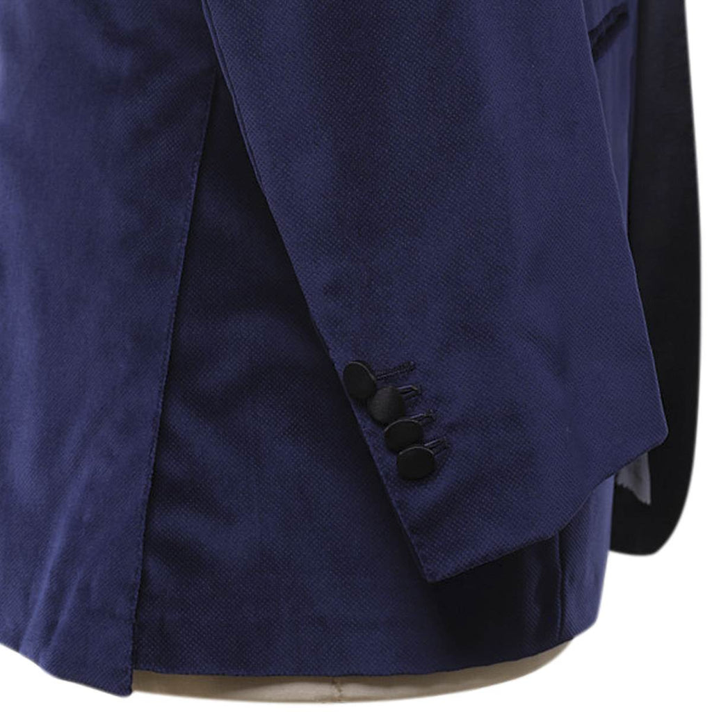 KITON Blue Cotton Smoking