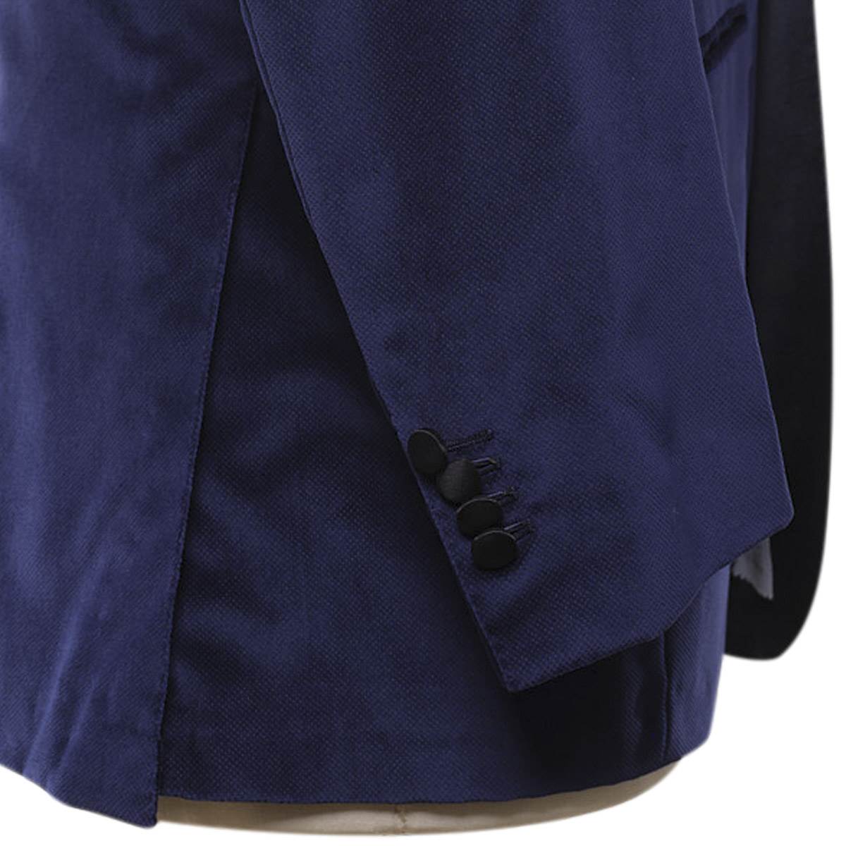 KITON Blue Cotton Smoking