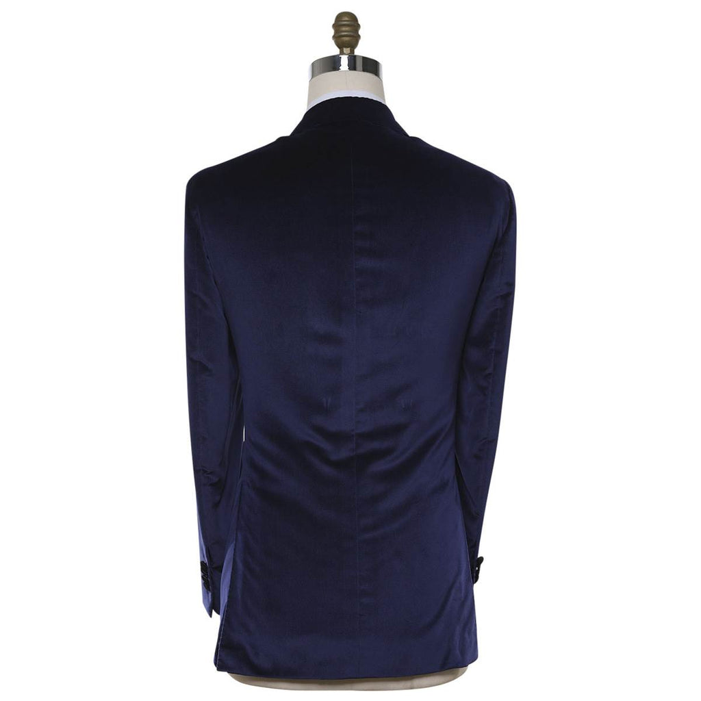 KITON Blue Cotton Smoking