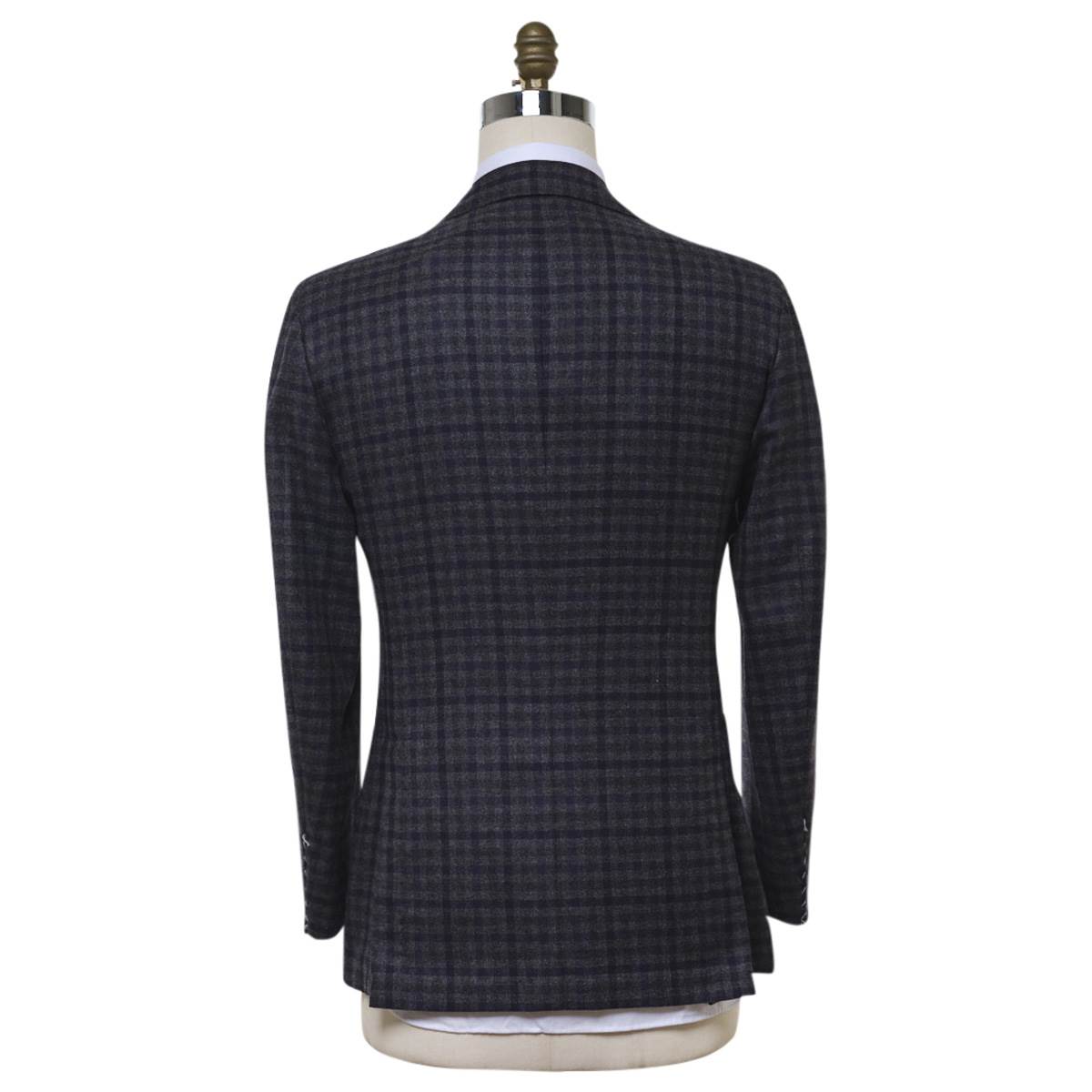 KITON Gray Blue Cashmere Silk Blazer