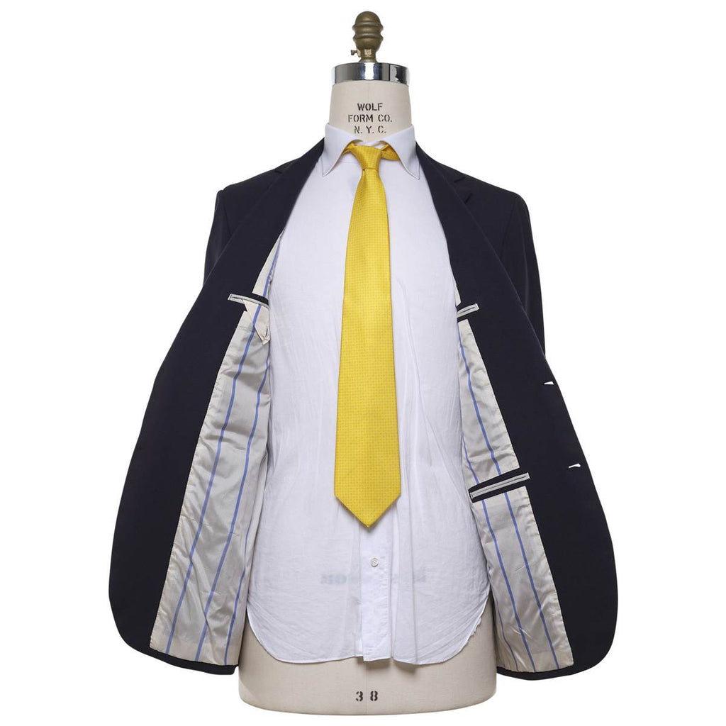 KITON Blue Wool 14 Micron Blazer