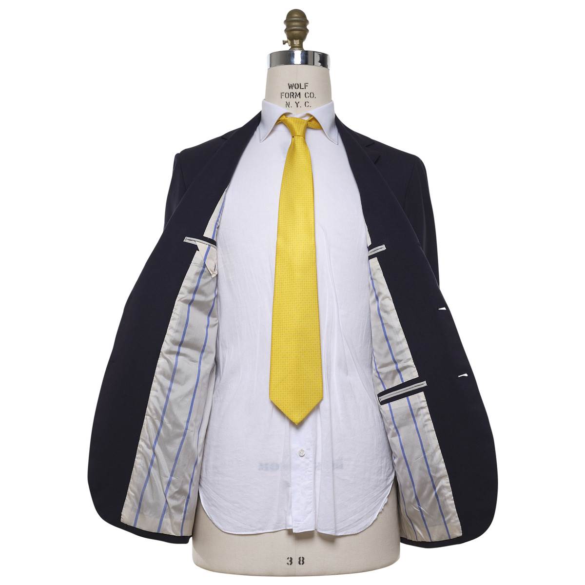 KITON Blue Wool 14 Micron Blazer