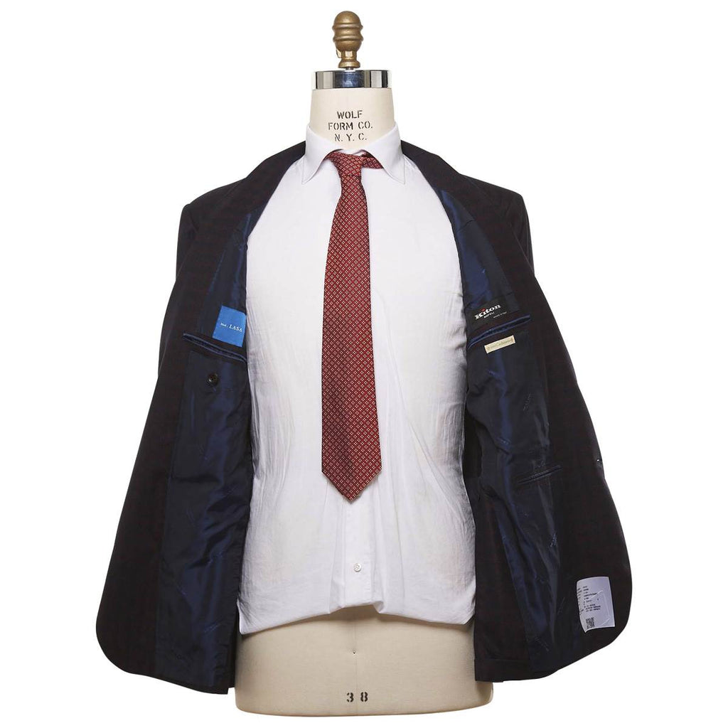 Kiton KITON Blue Red Cashmere Blazer Blue/Red 000