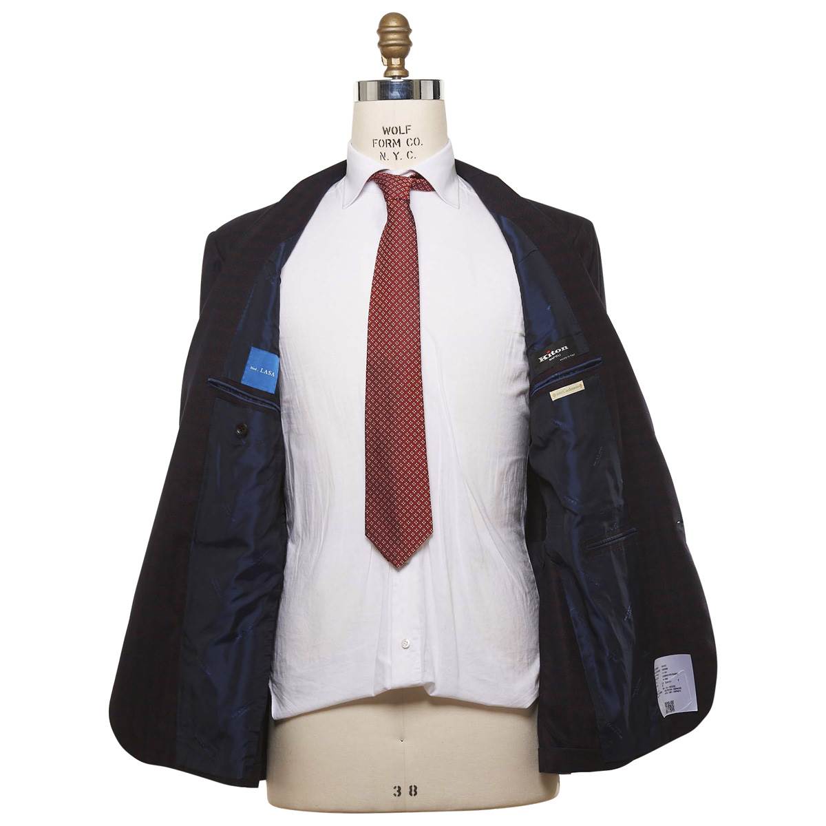 Kiton KITON Blue Red Cashmere Blazer Blue/Red 000