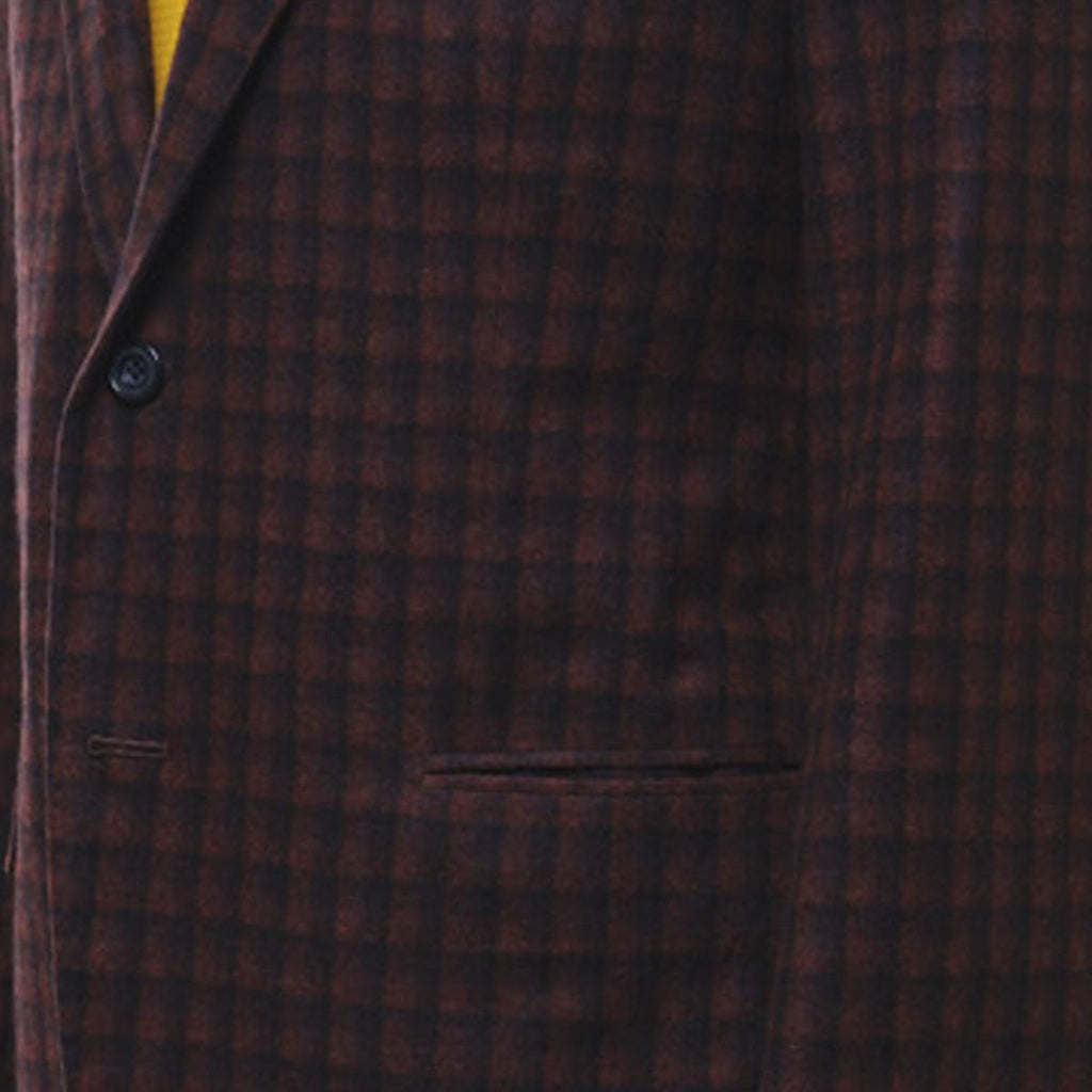 KITON Red Blue Cashmere Blazer