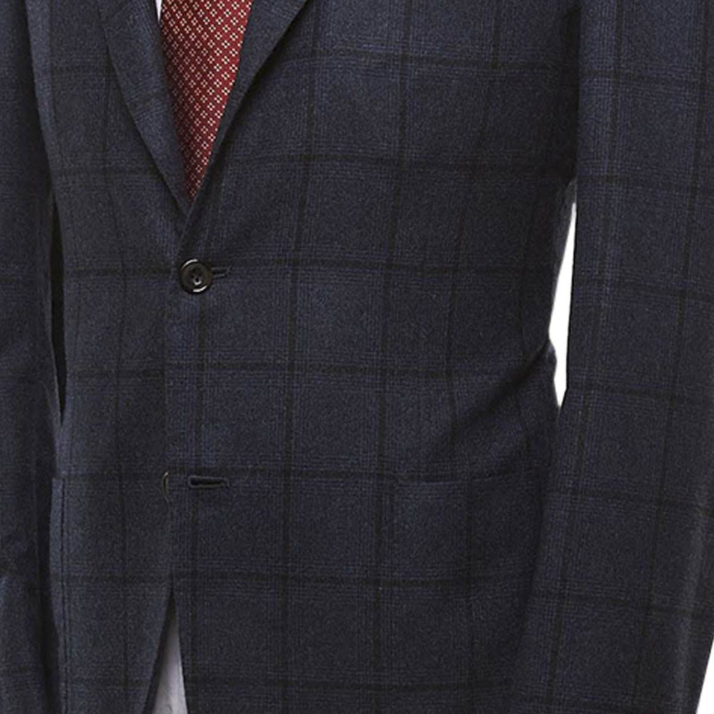 KITON Blue Cashmere Silk Blazer