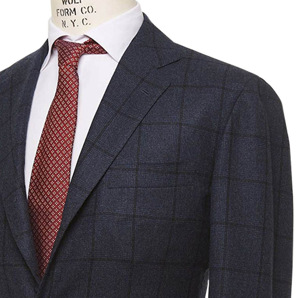 KITON Blue Cashmere Silk Blazer