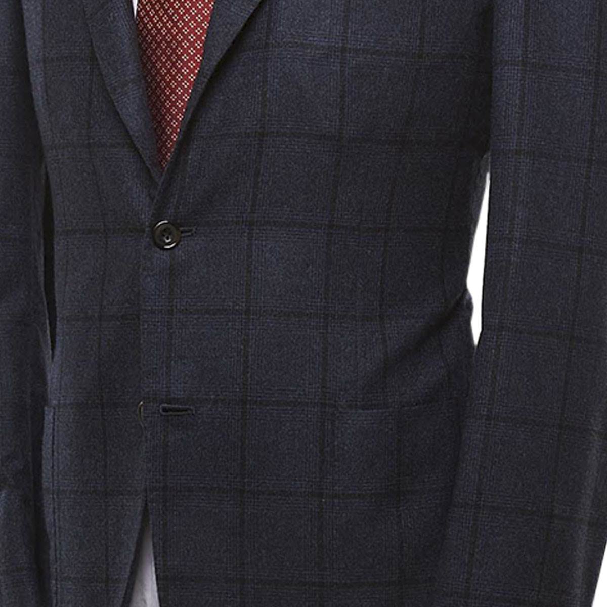 KITON Blue Cashmere Silk Blazer