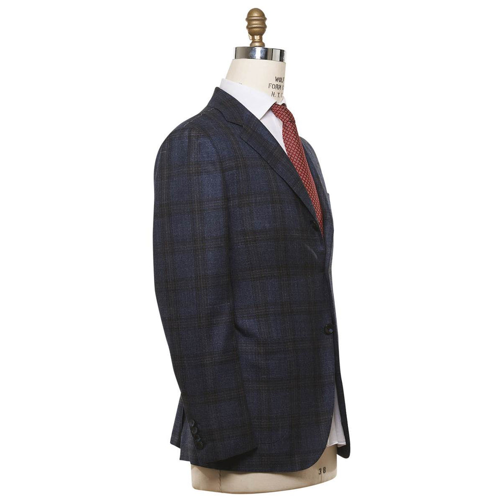 KITON Multicolor Cashmere Silk Linen Blazer