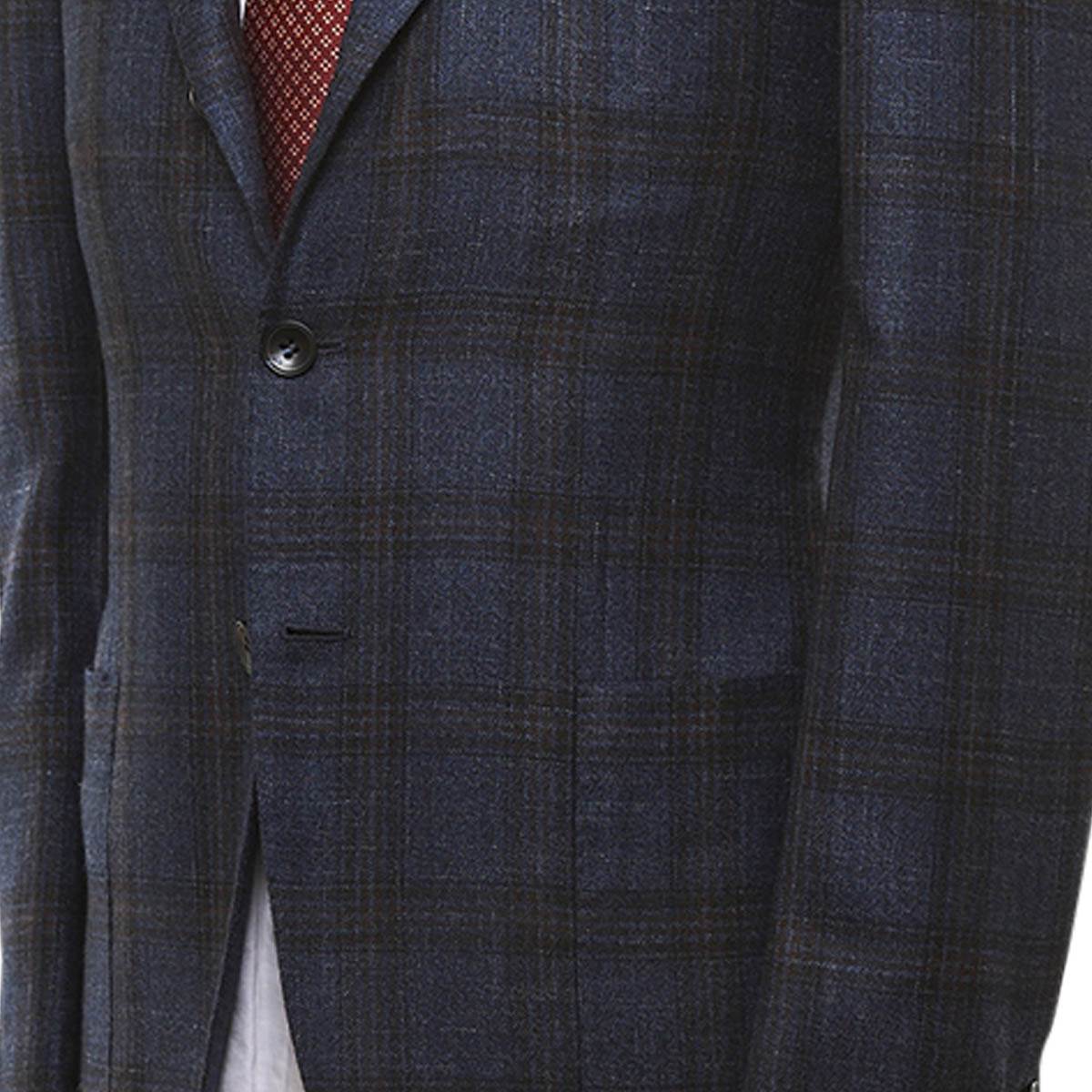 KITON Multicolor Cashmere Silk Linen Blazer