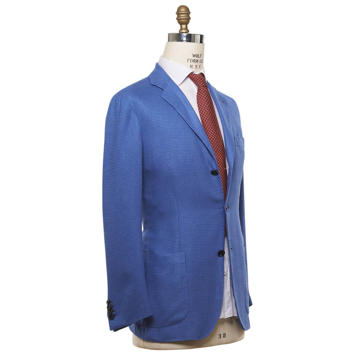 Kiton KITON Blue Cashmere Silk Blazer Blue 001