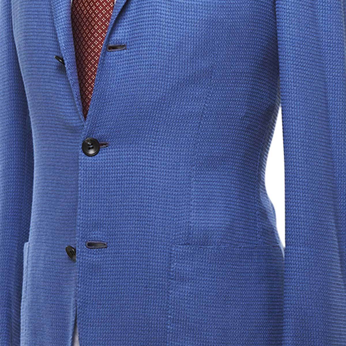 KITON Blue Cashmere Silk Blazer