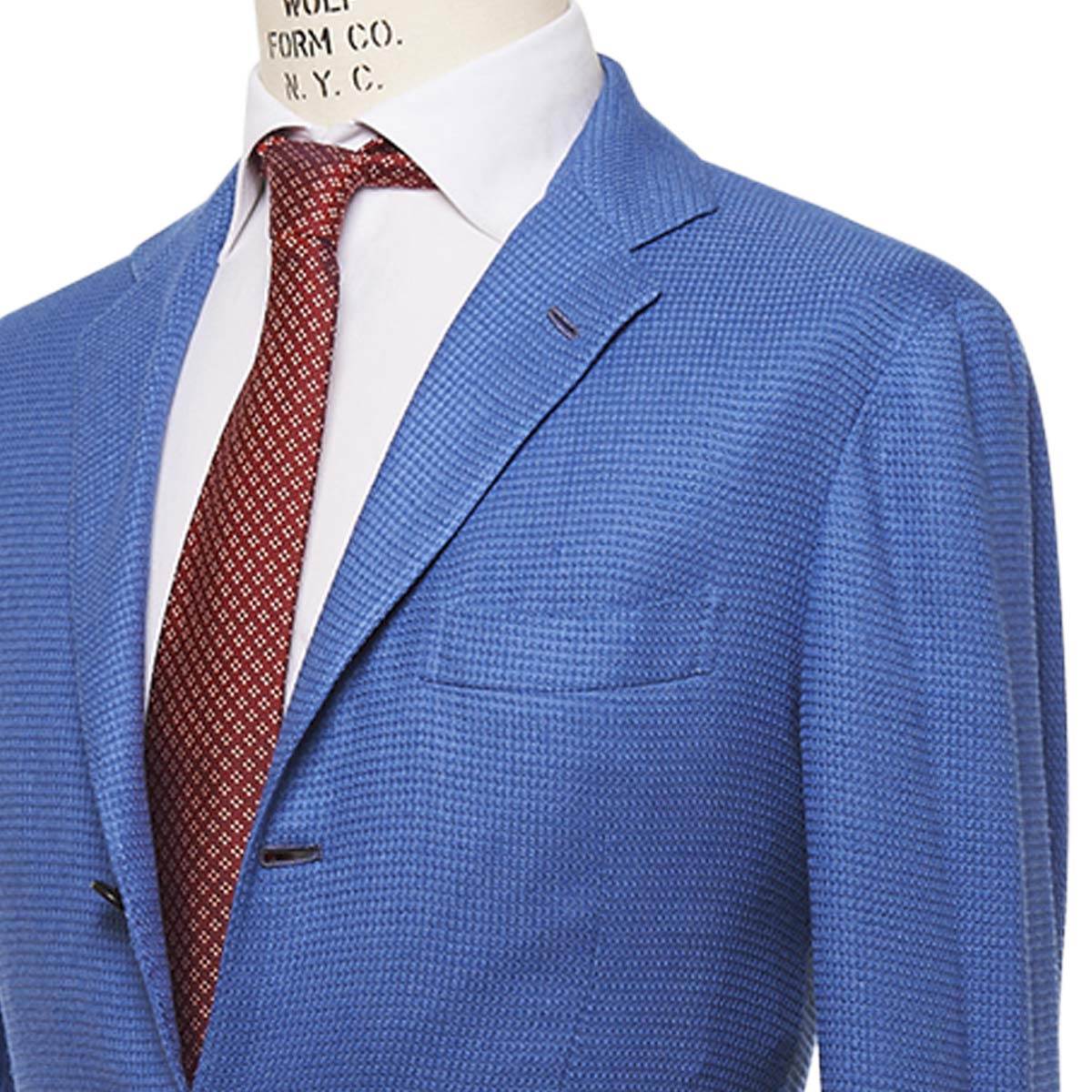 KITON Blue Cashmere Silk Blazer