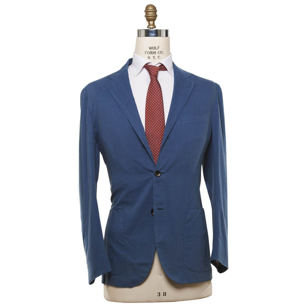Kiton KITON Blue Cotton Blazer Blue 000