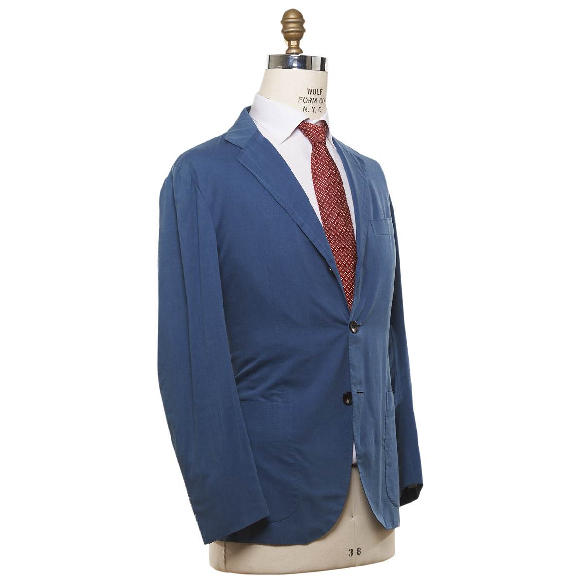 Kiton KITON Blue Cotton Blazer Blue 001