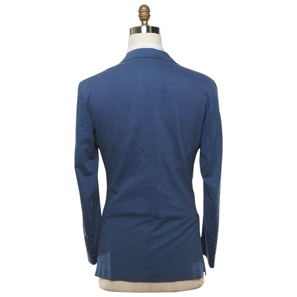KITON Blue Cotton Blazer