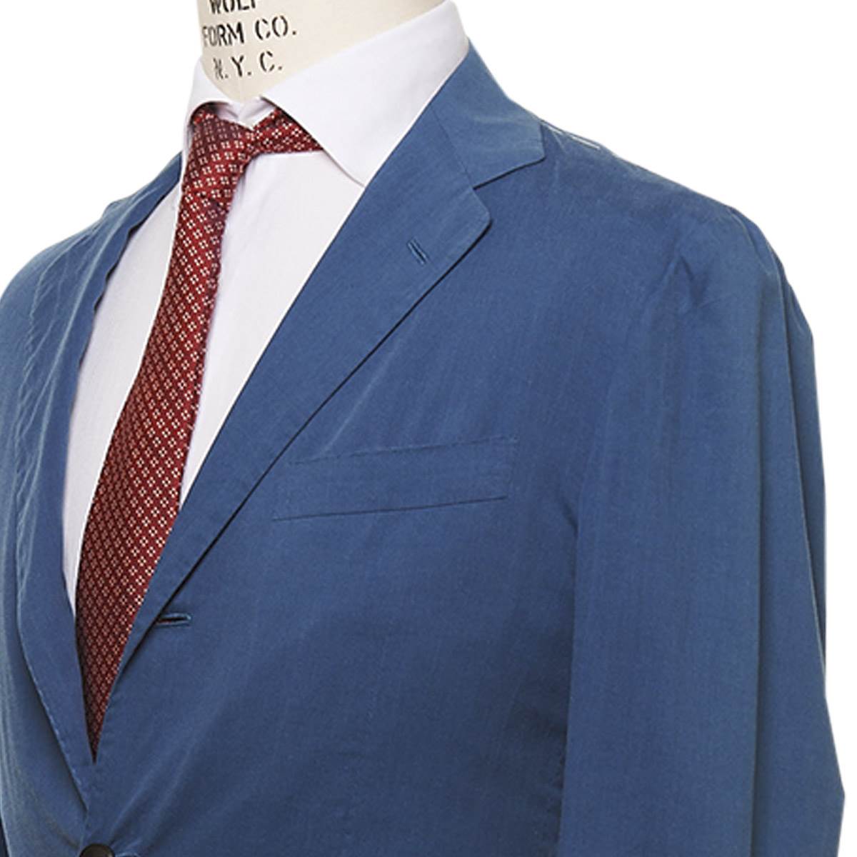 KITON Blue Cotton Blazer