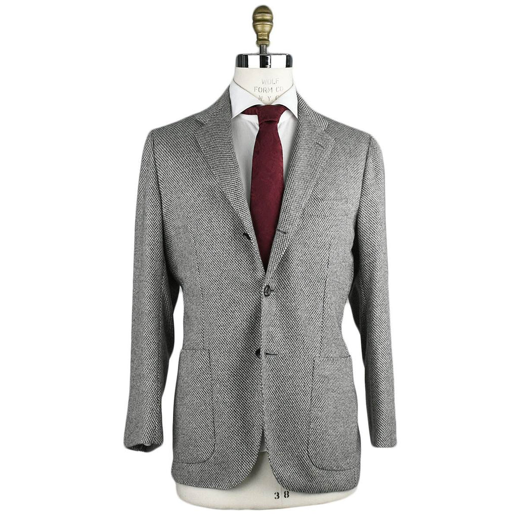 Kiton KITON Gray White Cashmere Blazer Gray/White 000