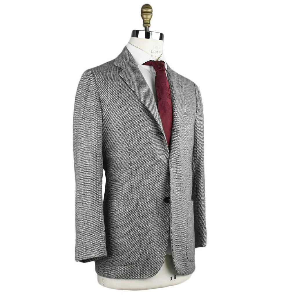 Kiton KITON Gray White Cashmere Blazer Gray/White 001