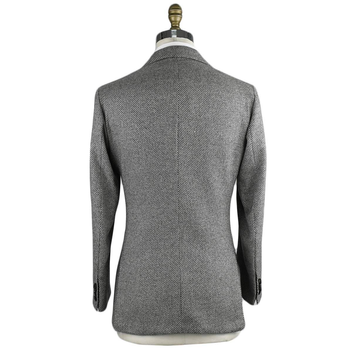KITON Gray White Cashmere Blazer