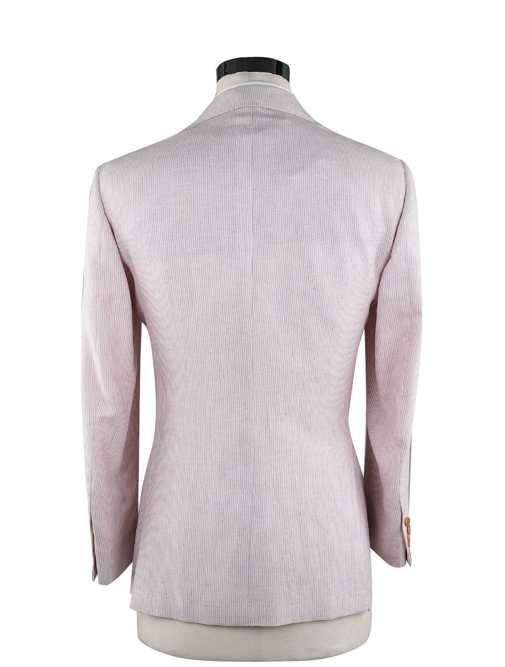 Kiton Violet White Linen Cashmere Silk Blazer