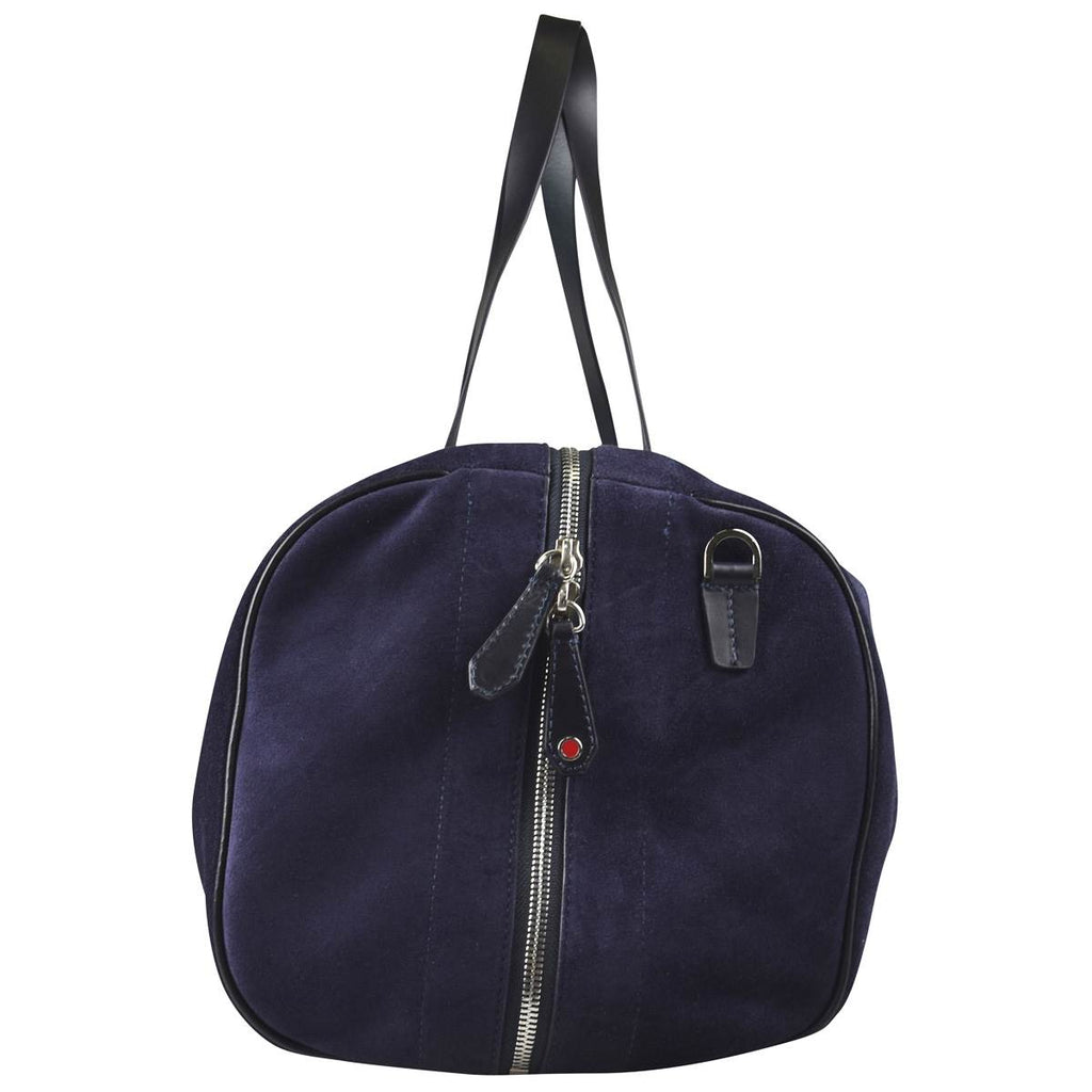 KITON Blue Leather Calfskin Travelbag