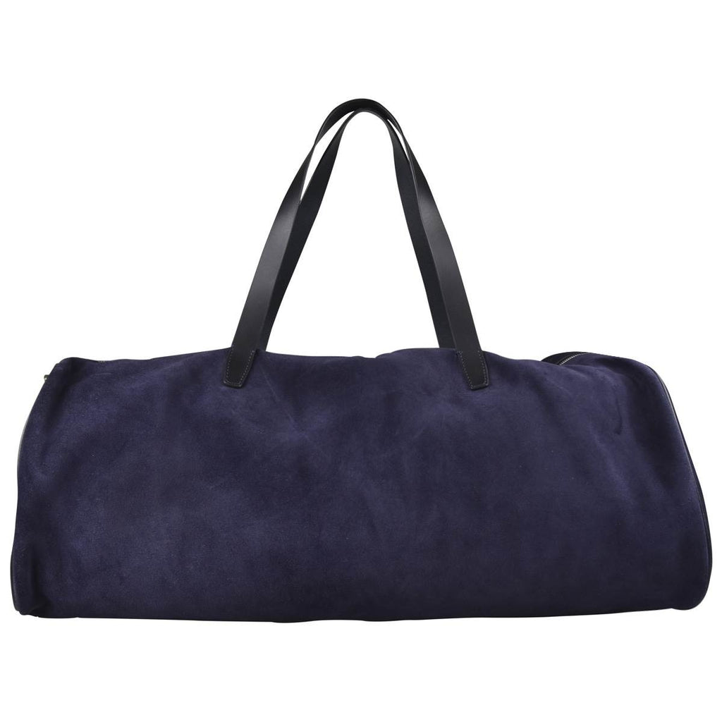 KITON Blue Leather Calfskin Travelbag
