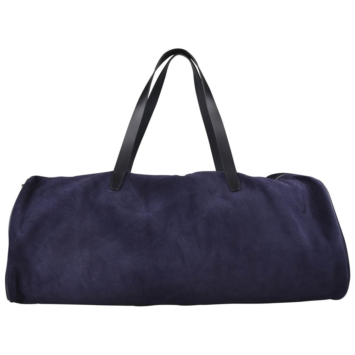 KITON Blue Leather Calfskin Travelbag