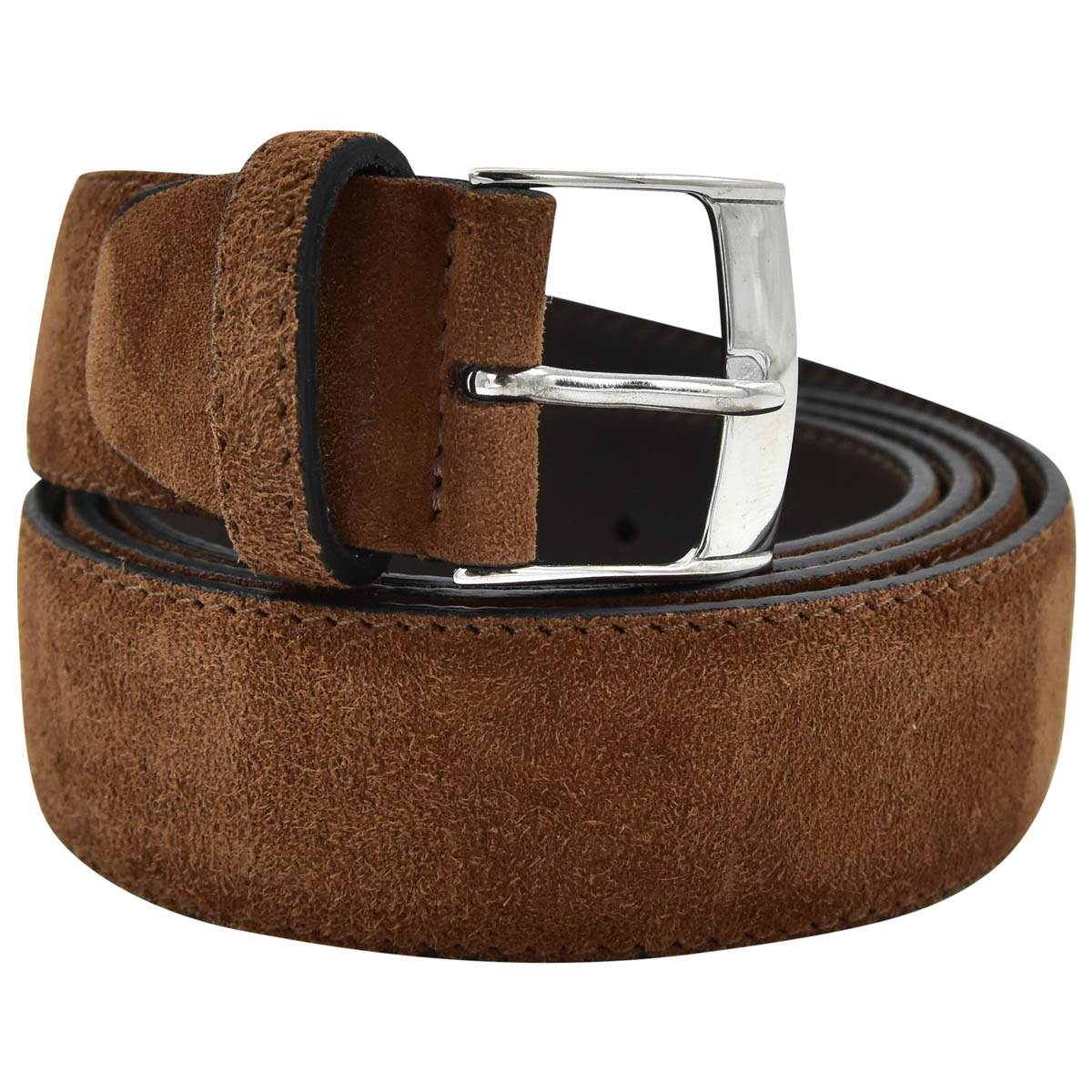Kiton KITON Brown Leather Suede Belt Brown 000