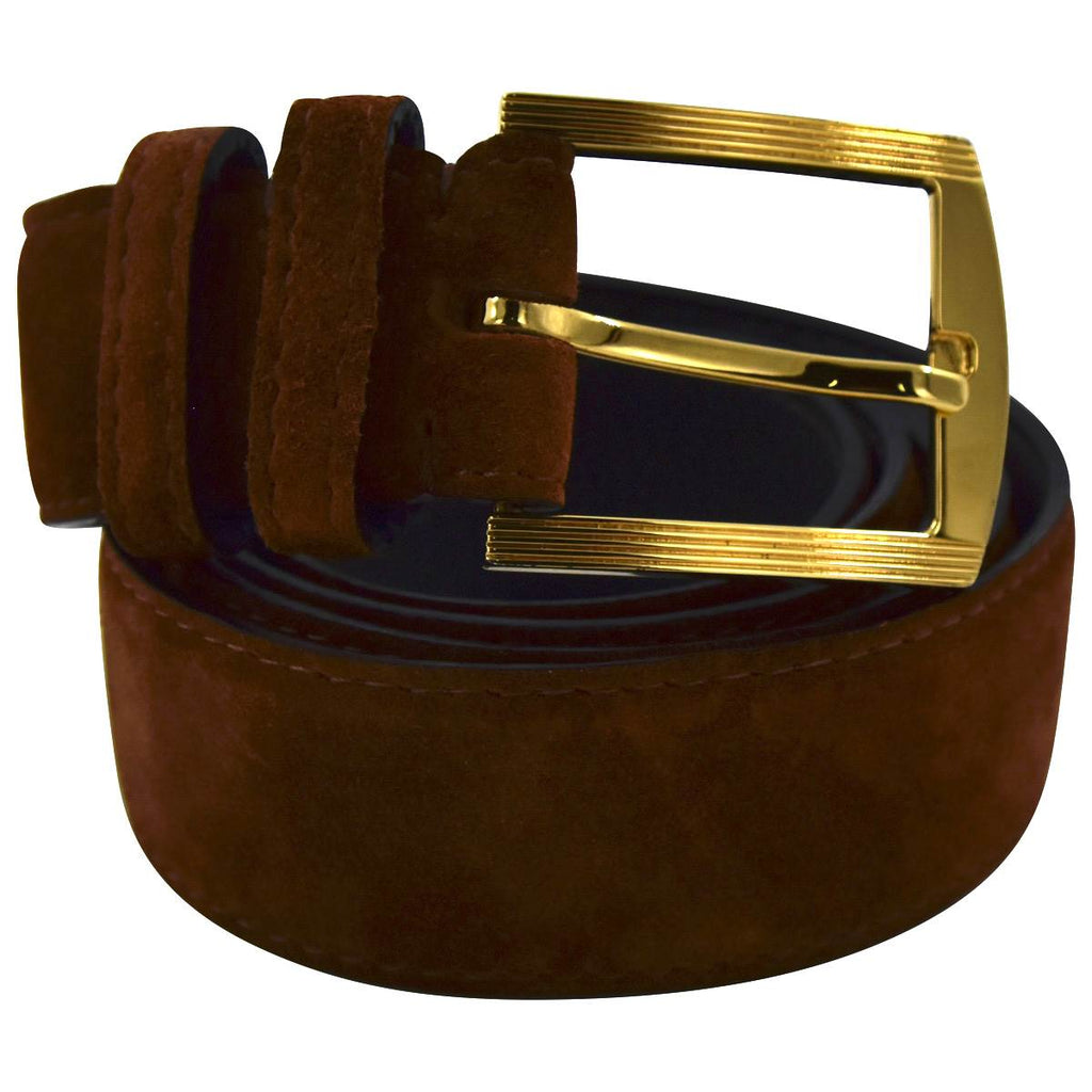 Kiton KITON Brown Leather Suede Belt Brown 000